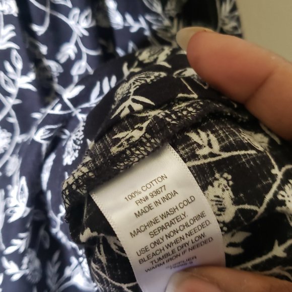 Ditsy Floral Print Empire Waist Dress - Picture 4 of 5